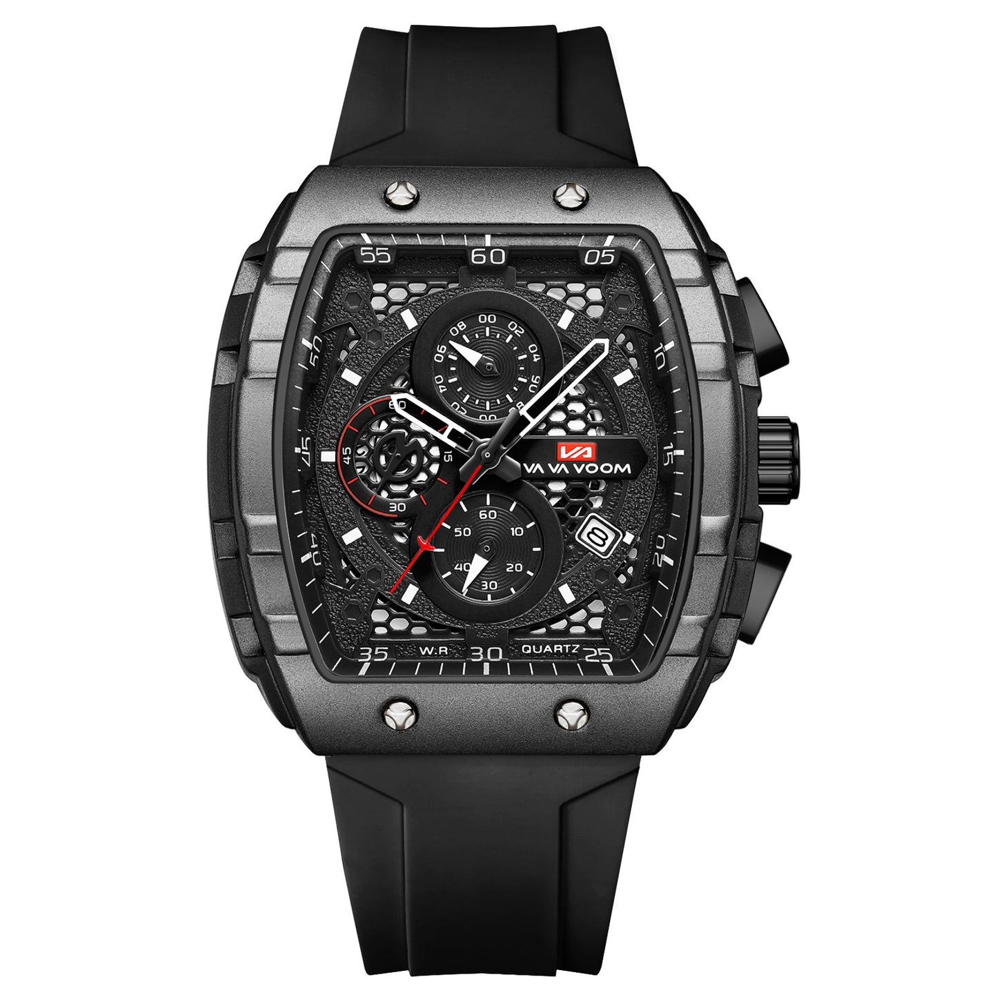 Multifunctional Business Waterproof Calendar Wine Barrel Non-automatic Mechanical Watch
