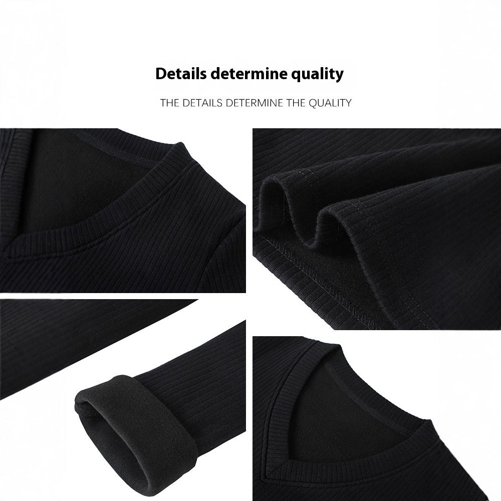 Slim Fit Dress Women's Bag Hip Black Tight Coat Inner Knitted Base Short Skirt