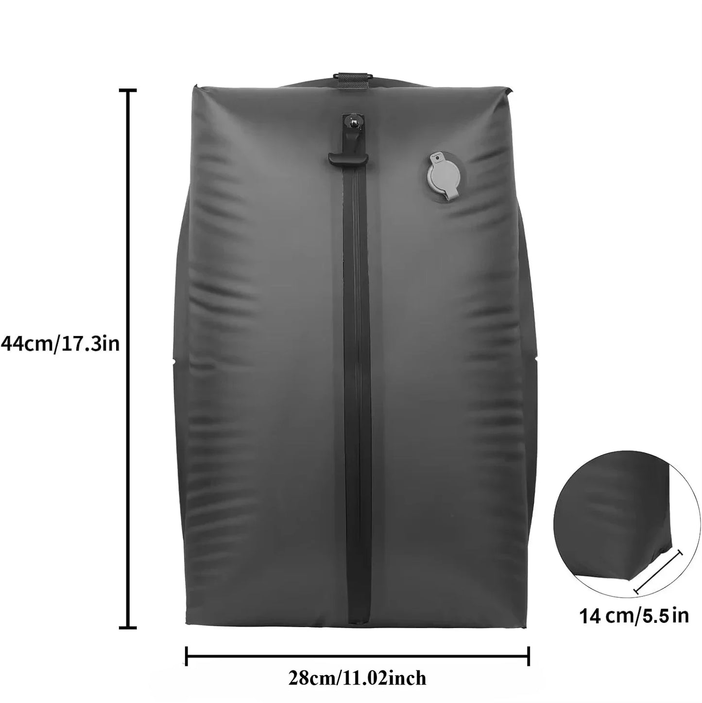17L Vacuum Compression Bag with Air Pump Reusable Travel Storage Luggage Bag Outdoor Compression Backpack