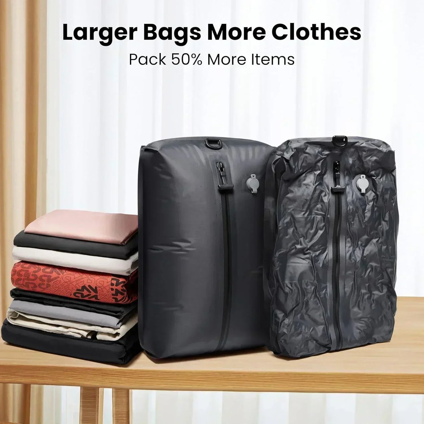 17L Vacuum Compression Bag with Air Pump Reusable Travel Storage Luggage Bag Outdoor Compression Backpack