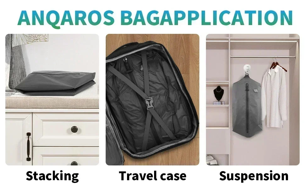 17L Vacuum Compression Bag with Air Pump Reusable Travel Storage Luggage Bag Outdoor Compression Backpack